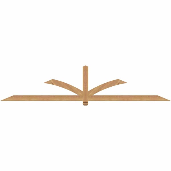 Ekena Millwork Redmond Smooth Timber Gable Bracket, Western Red Cedar, 108"W x 22"H x 1 1/2"D x 3 1/2"F, 5/12 Pitch GBW108X22X0204RED00SWR - main